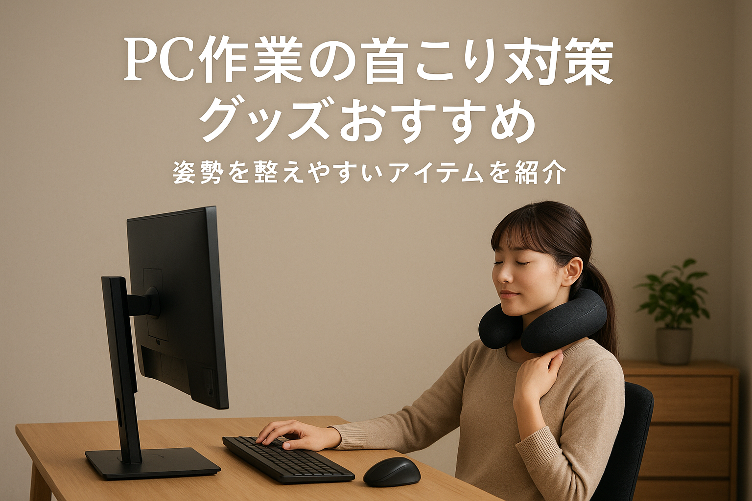 PC作業の首こり対策グッズおすすめ|姿勢を整えやすいアイテムを紹介