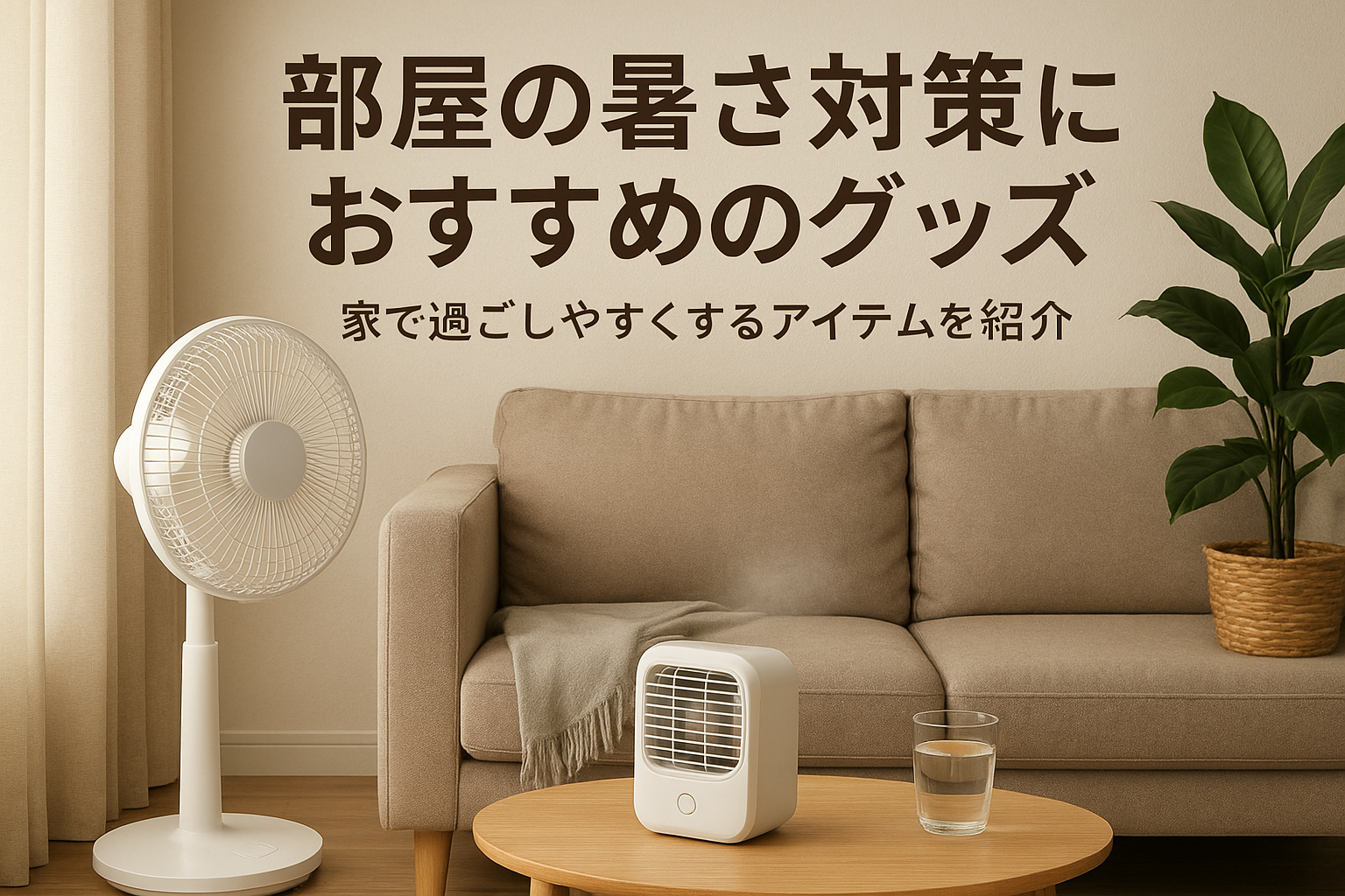 部屋の暑さ対策におすすめのグッズ|家で過ごしやすくするアイテムを紹介