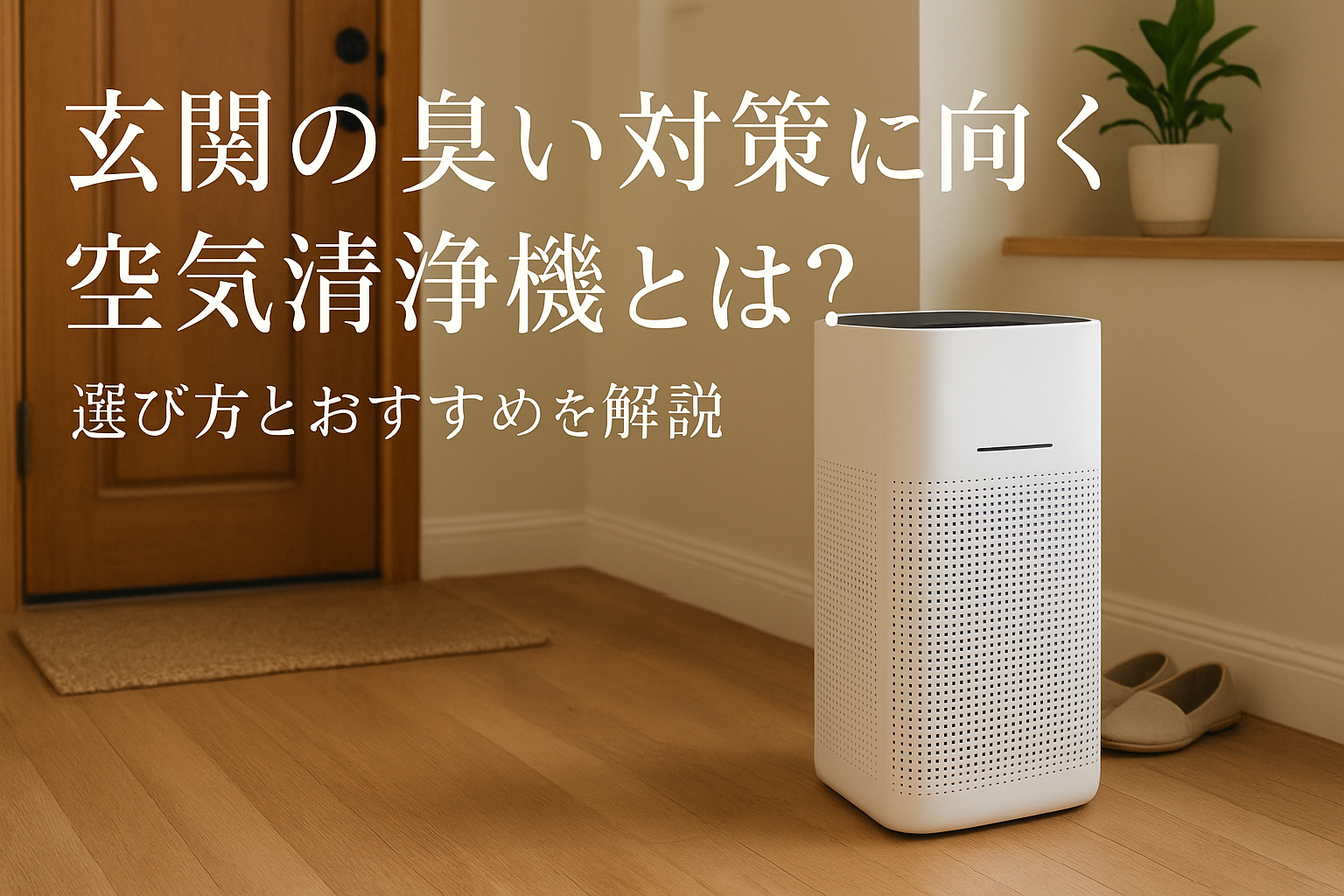 玄関の臭い対策に向く空気清浄機とは？選び方とおすすめを解説