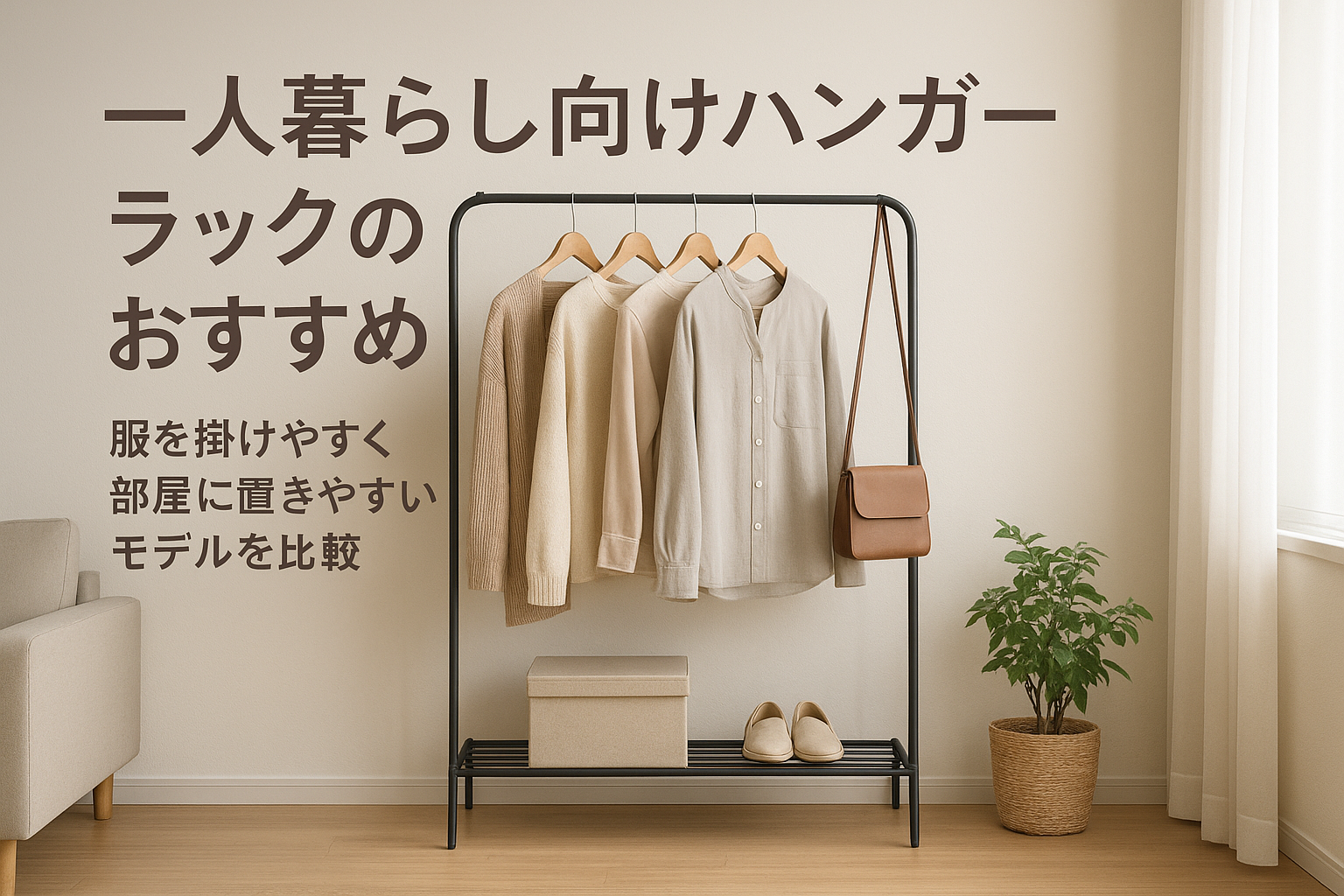 一人暮らし向けハンガーラックのおすすめ｜服を掛けやすく部屋に置きやすいモデルを比較
