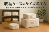収納ケースのサイズ選び方｜置き場所に合わせて失敗しないポイントを解説