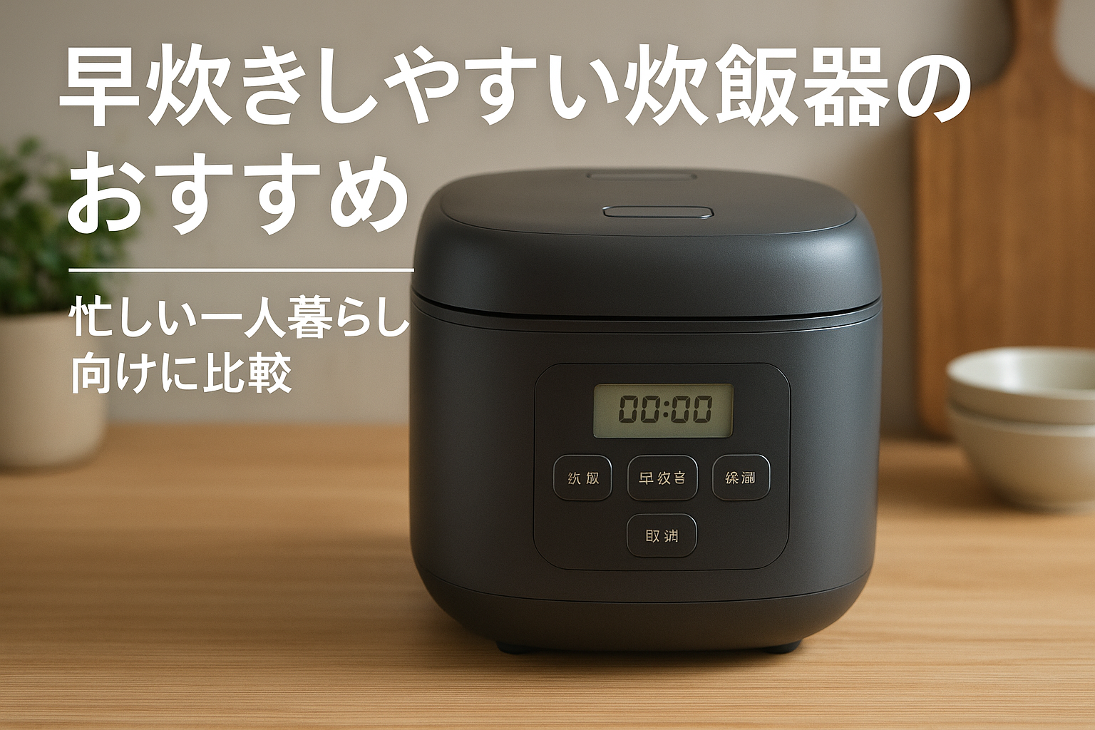 早炊きしやすい炊飯器のおすすめ｜忙しい一人暮らし向けに比較
