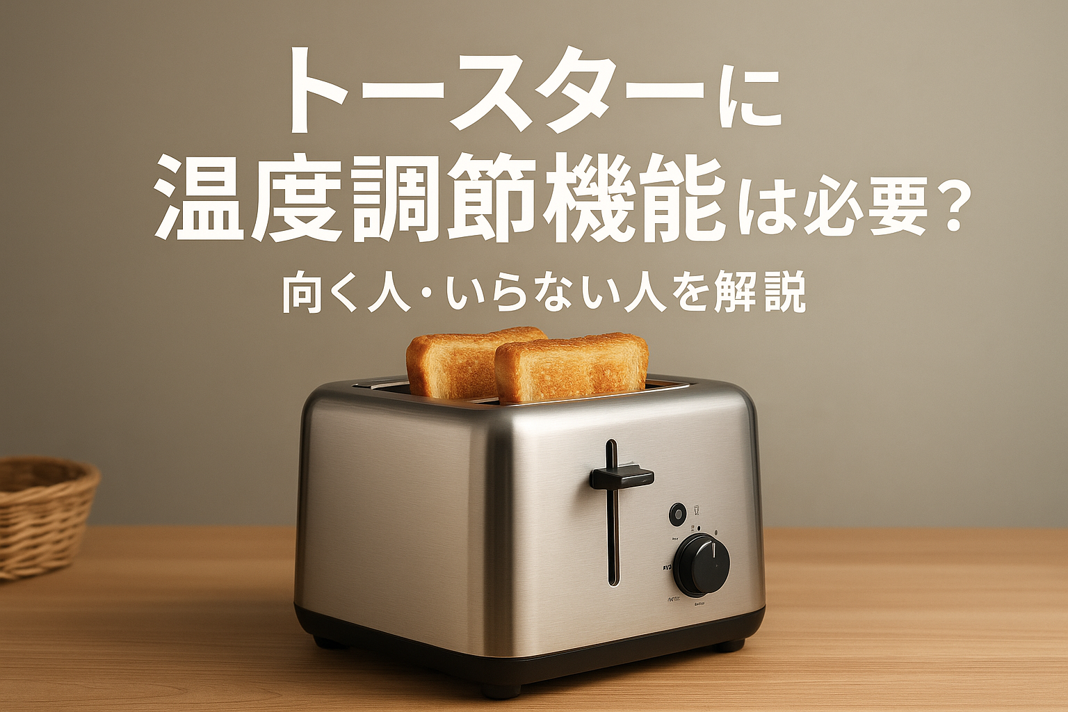 トースターに温度調節機能は必要？向く人・いらない人を解説