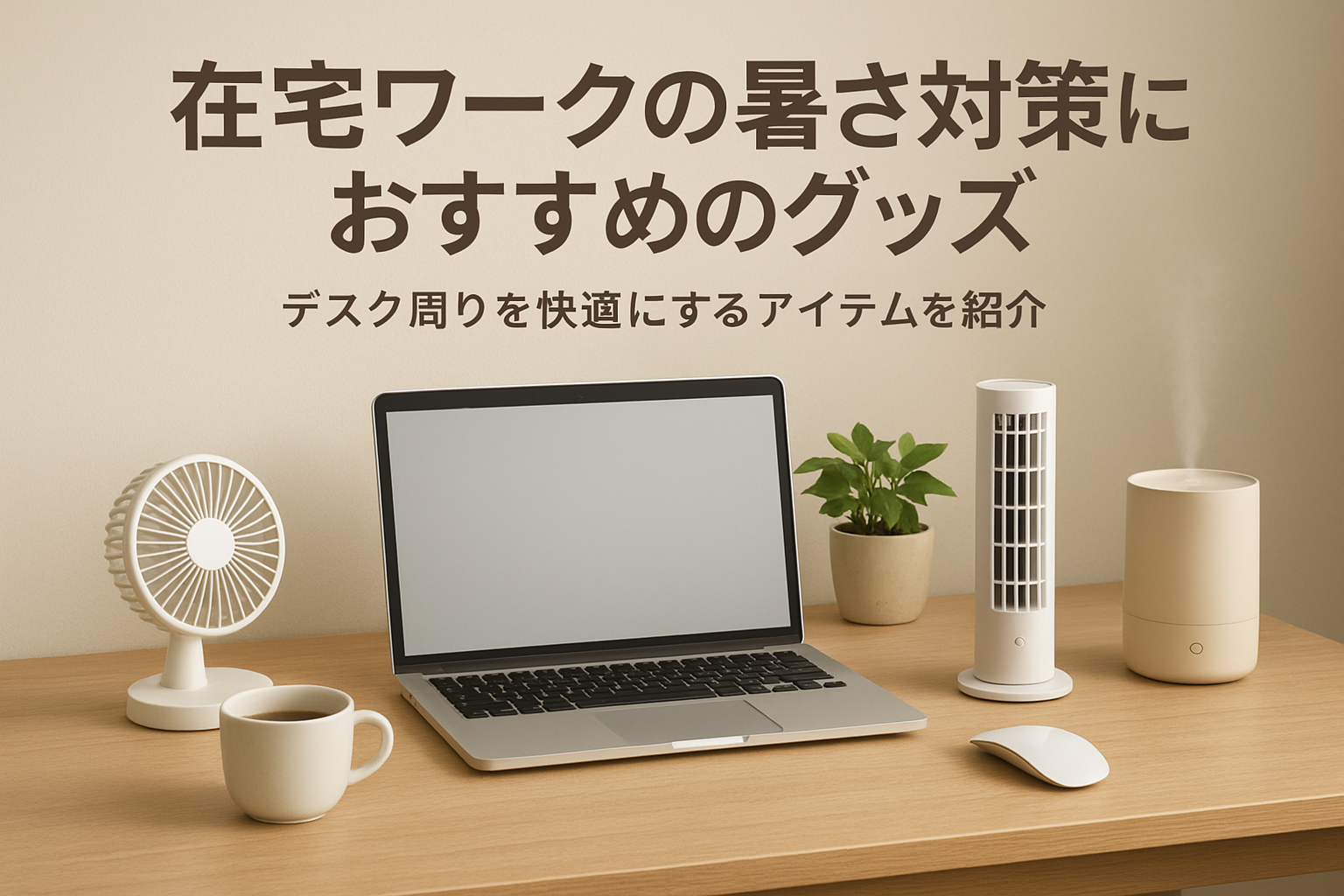 在宅ワークの暑さ対策におすすめのグッズ|デスク周りを快適にするアイテムを紹介