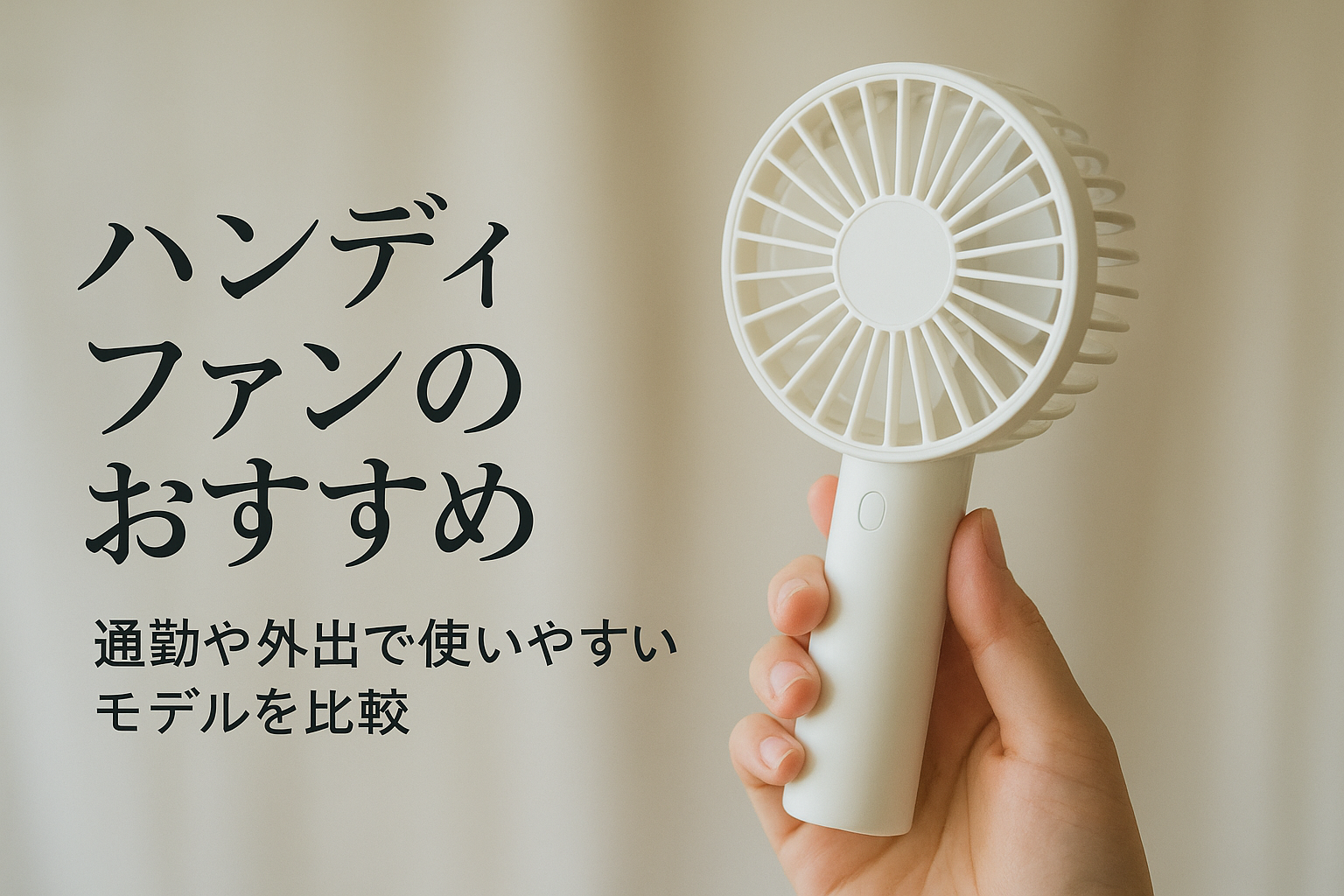 ハンディファンのおすすめ｜通勤や外出で使いやすいモデルを比較