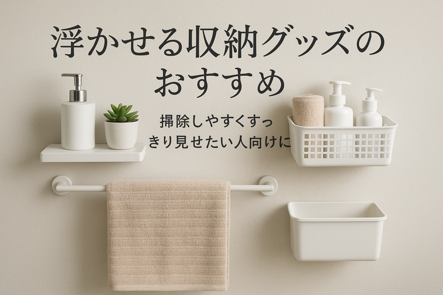 浮かせる収納グッズのおすすめ|掃除しやすくすっきり見せたい人向けに紹介