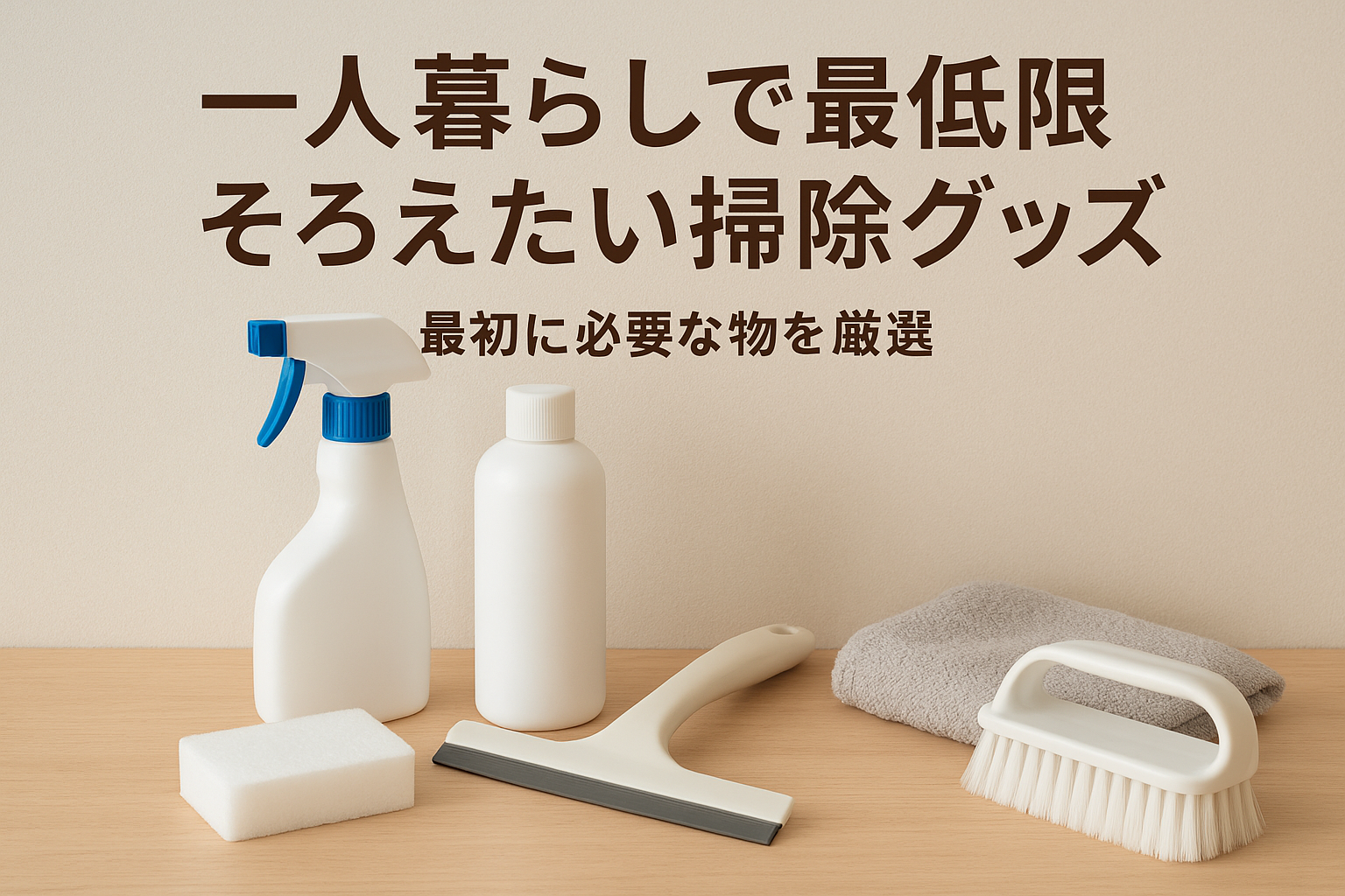 一人暮らしで最低限そろえたい掃除グッズ|最初に必要な物を厳選