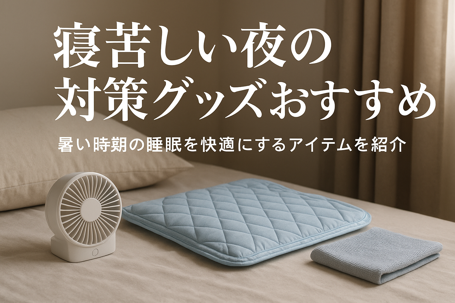 寝苦しい夜の対策グッズおすすめ｜暑い時期の睡眠を快適にするアイテムを紹介