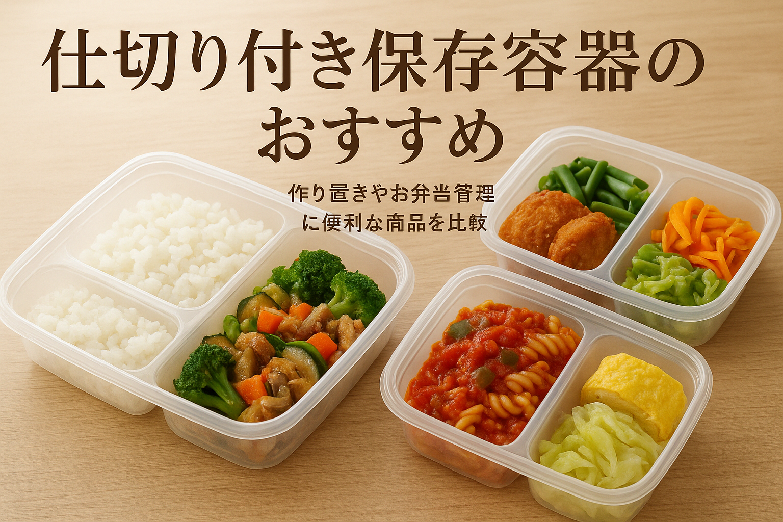 仕切り付き保存容器のおすすめ｜作り置きやお弁当管理に便利な商品を比較