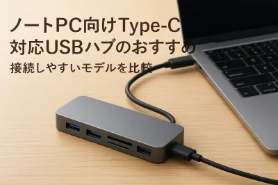 ノートPC向けType-C対応USBハブのおすすめ｜接続しやすいモデルを比較