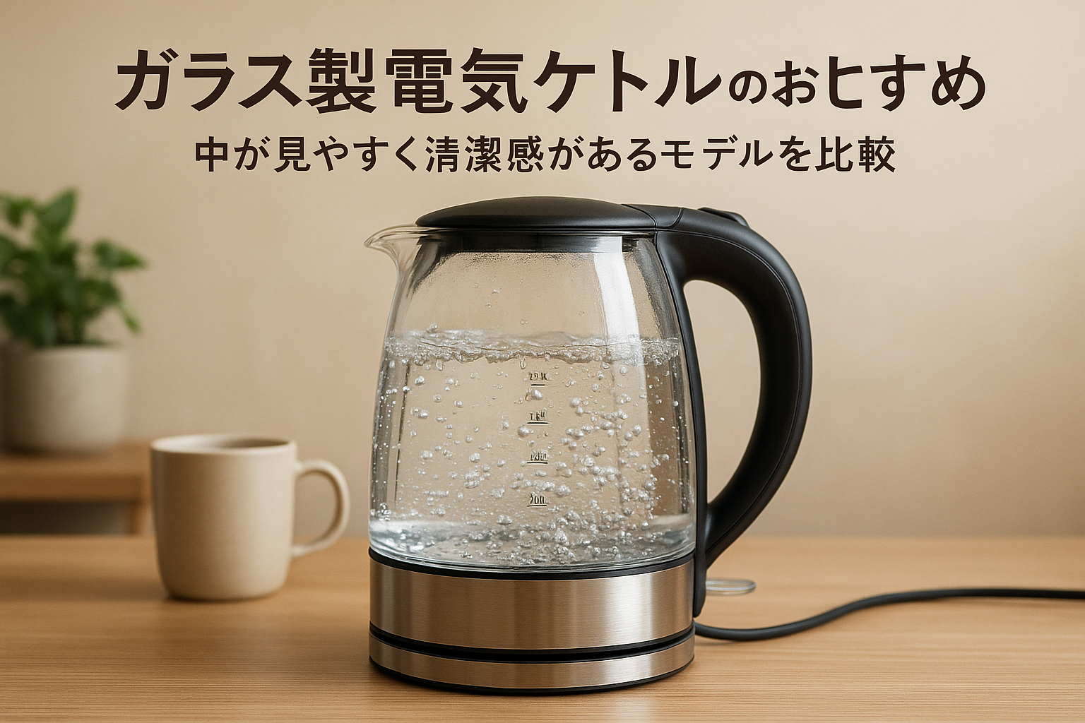 ガラス製電気ケトルのおすすめ｜中が見やすく清潔感があるモデルを比較