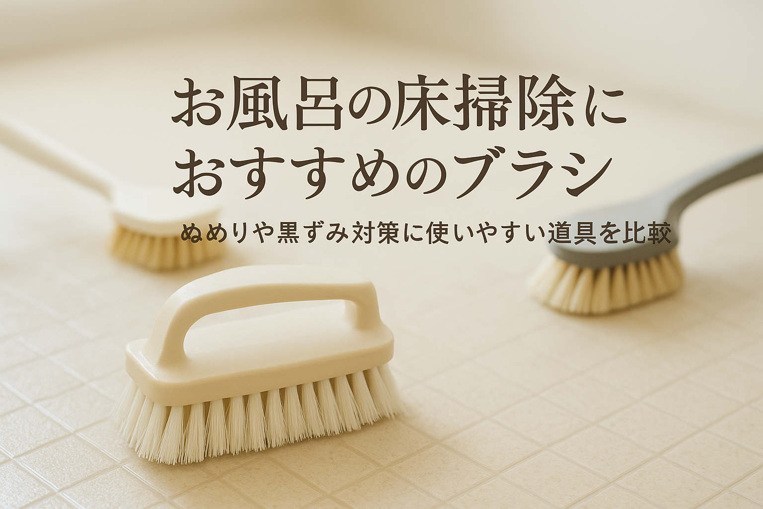 お風呂の床掃除におすすめのブラシ|ぬめりや黒ずみ対策に使いやすい道具を比較