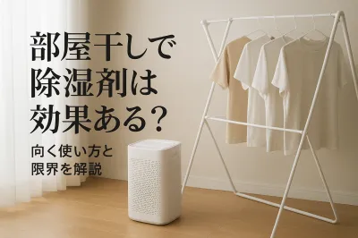 部屋干しで除湿剤は効果ある？向く使い方と限界を解説