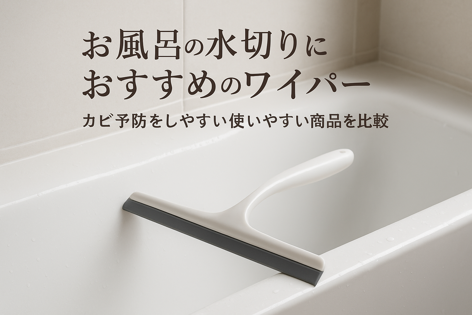 お風呂の水切りにおすすめのワイパー｜カビ予防をしやすい使いやすい商品を比較