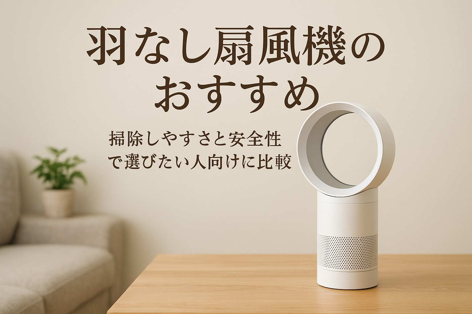 羽なし扇風機のおすすめ｜掃除しやすさと安全性で選びたい人向けに比較
