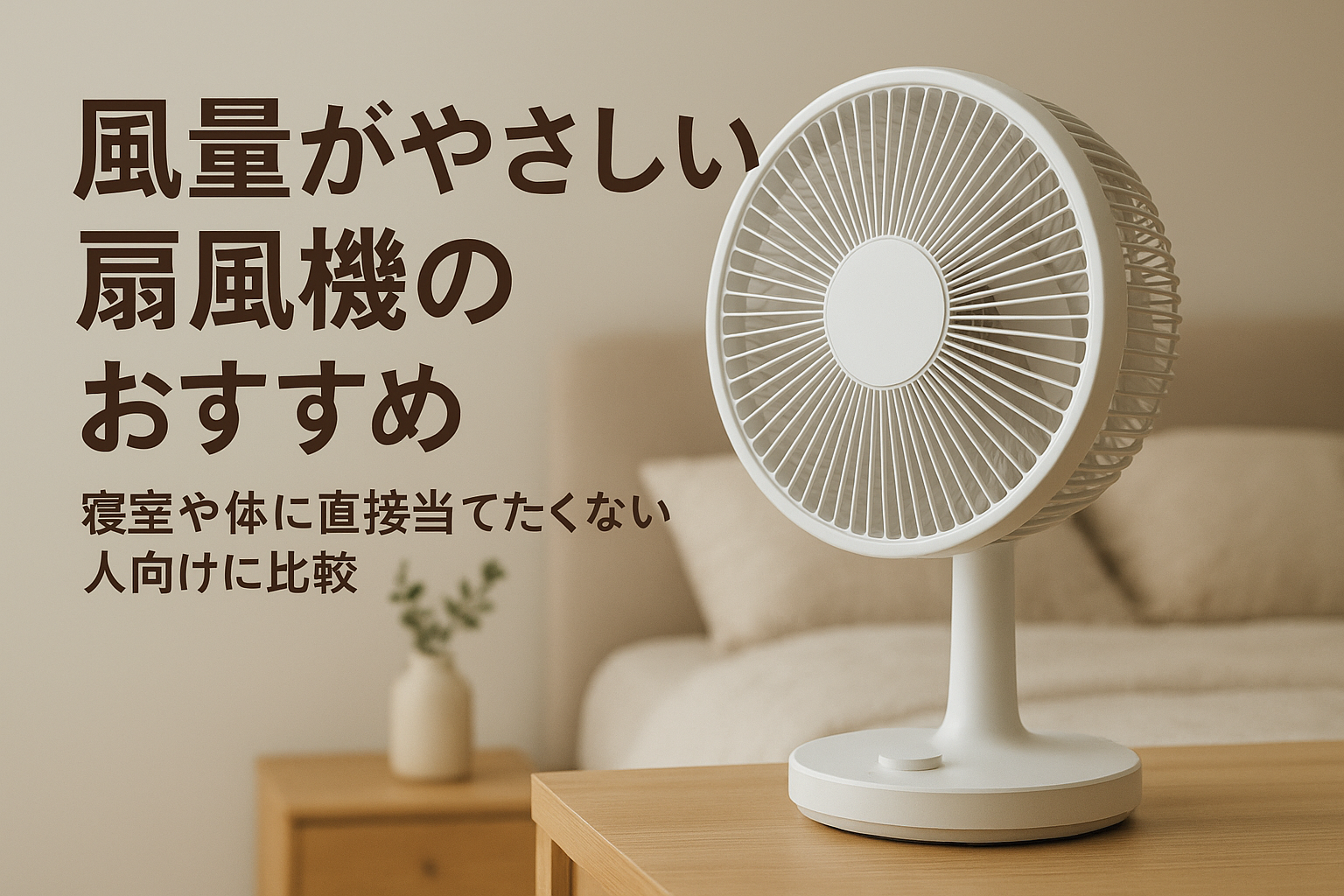 風量がやさしい扇風機のおすすめ｜寝室や体に直接当てたくない人向けに比較