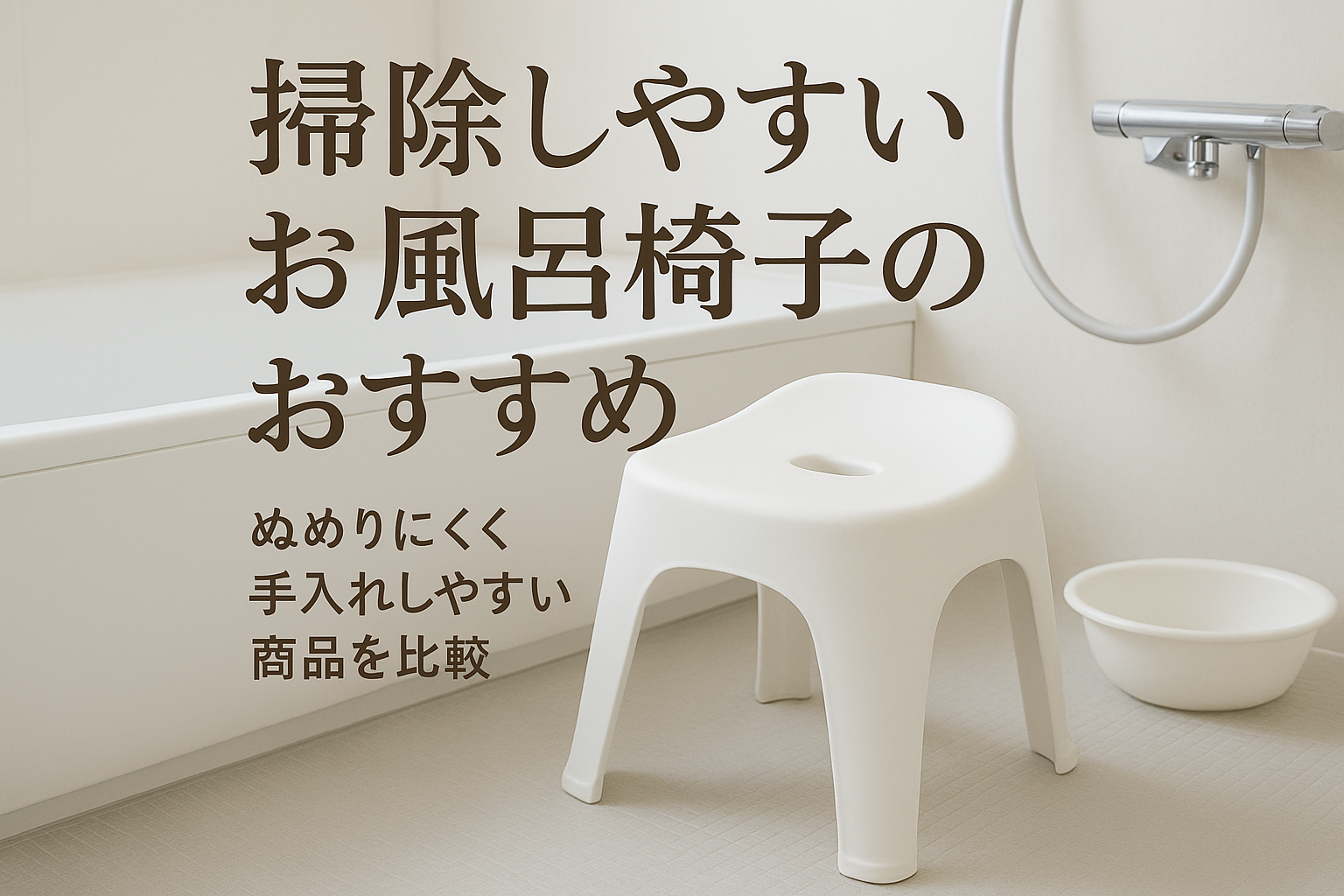 掃除しやすいお風呂椅子のおすすめ｜ぬめりにくく手入れしやすい商品を比較