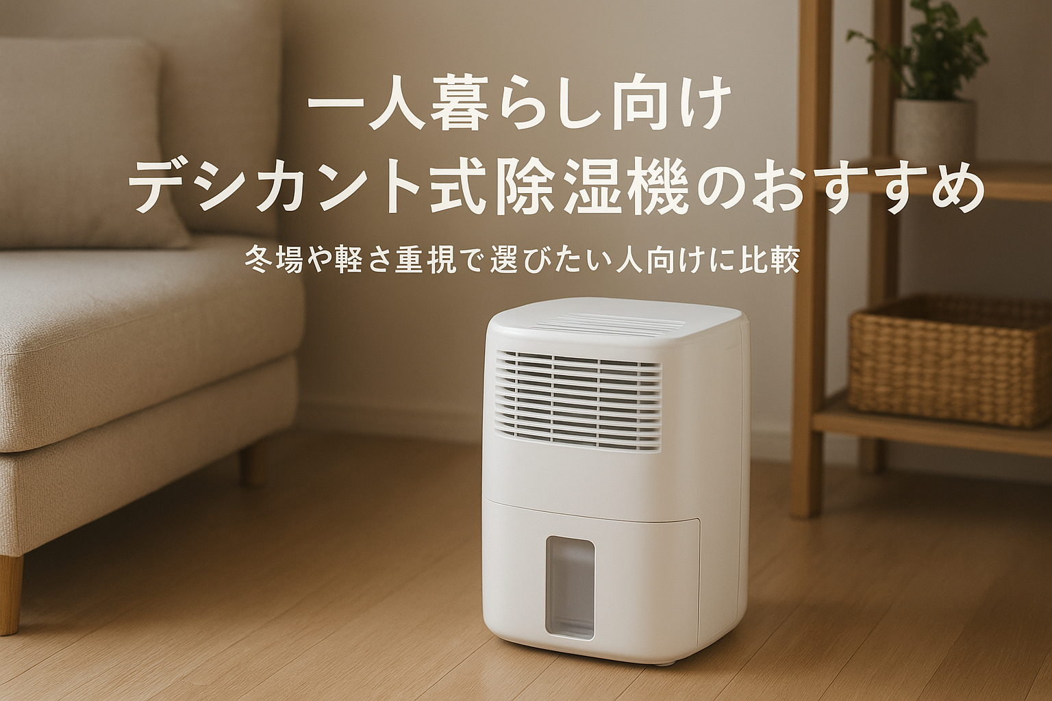一人暮らし向けデシカント式除湿機のおすすめ｜冬場や軽さ重視で選びたい人向けに比較