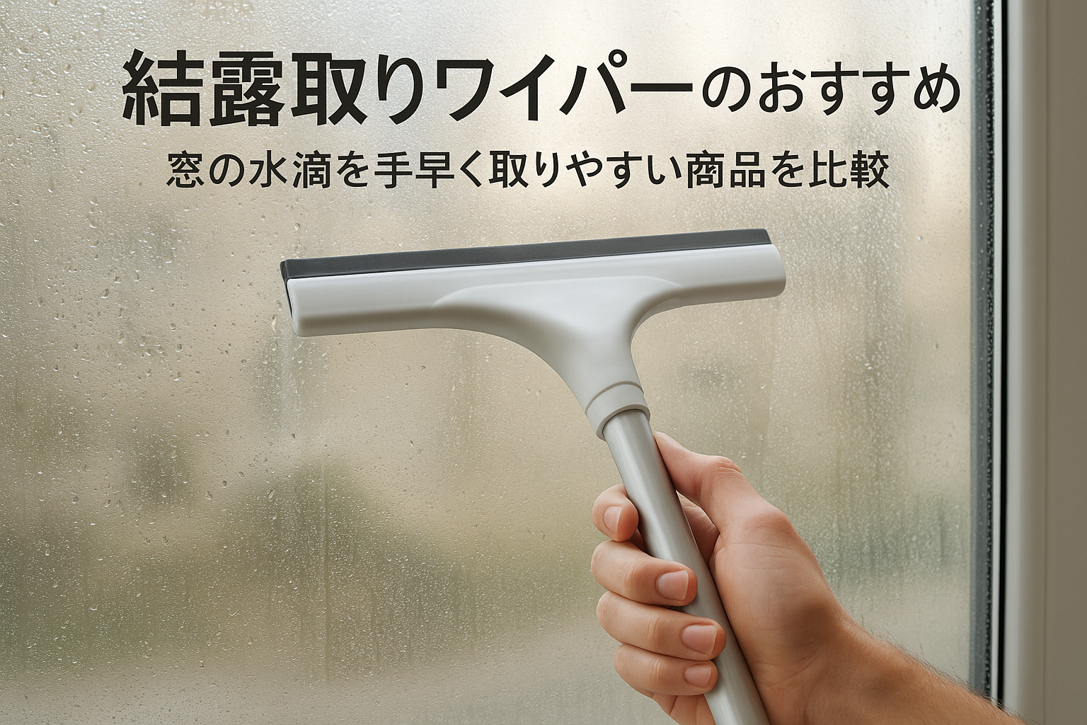 結露取りワイパーのおすすめ｜窓の水滴を手早く取りやすい商品を比較