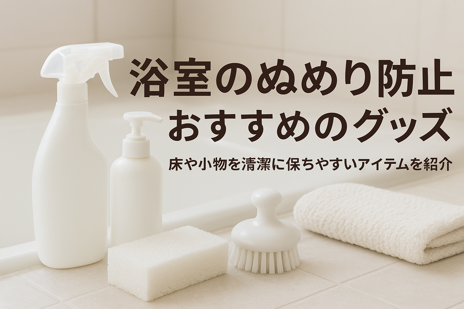 浴室のぬめり防止におすすめのグッズ｜床や小物を清潔に保ちやすいアイテムを紹介