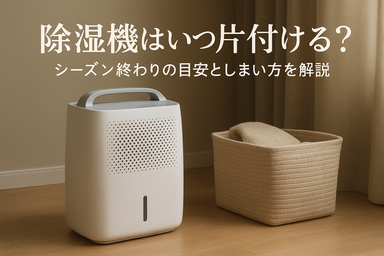 除湿機はいつ片付ける？シーズン終わりの目安としまい方を解説