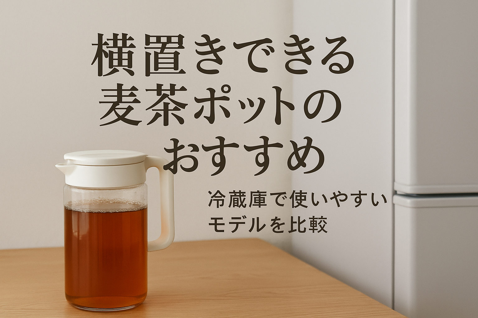 横置きできる麦茶ポットのおすすめ｜冷蔵庫で使いやすいモデルを比較