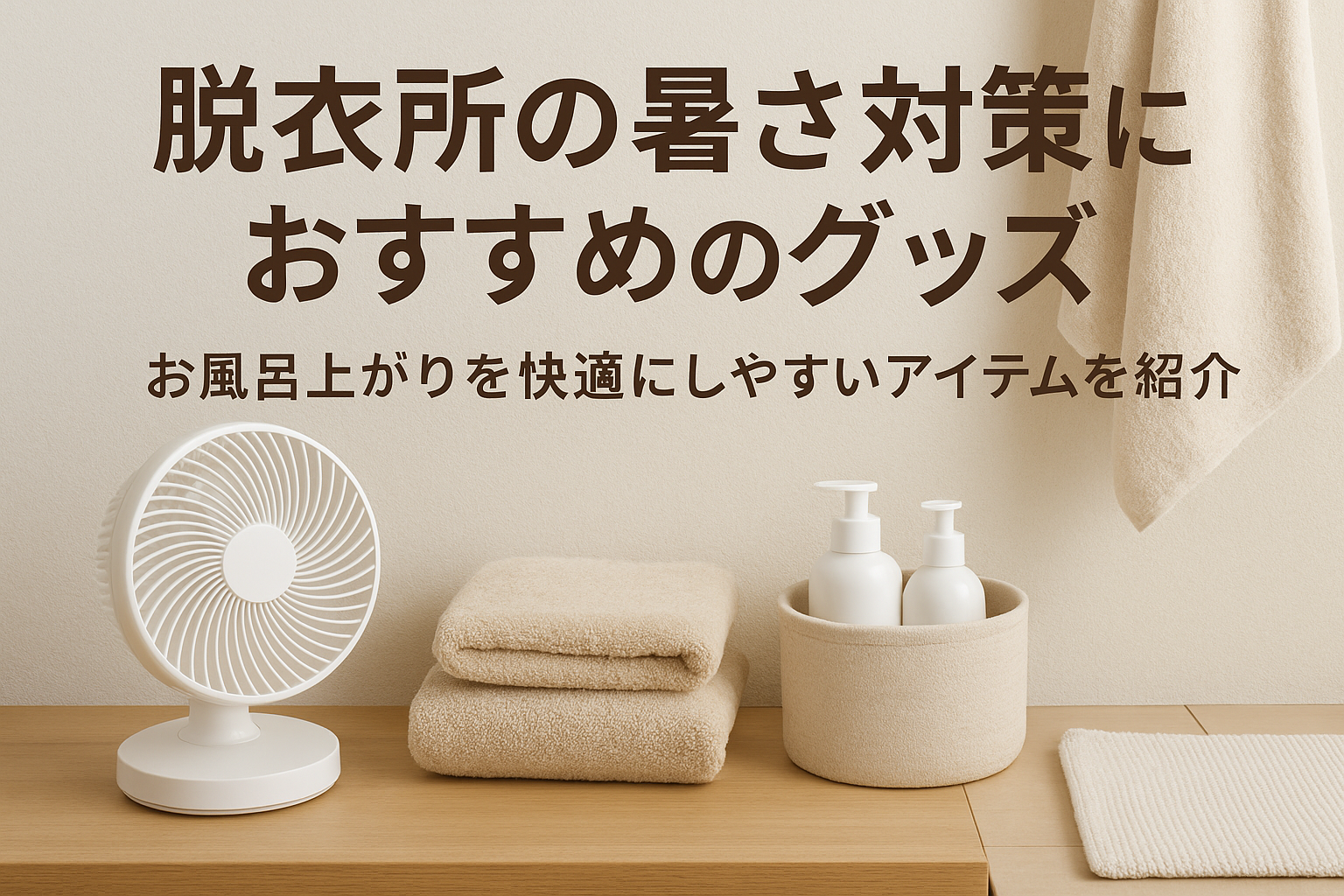 脱衣所の暑さ対策におすすめのグッズ｜お風呂上がりを快適にしやすいアイテムを紹介