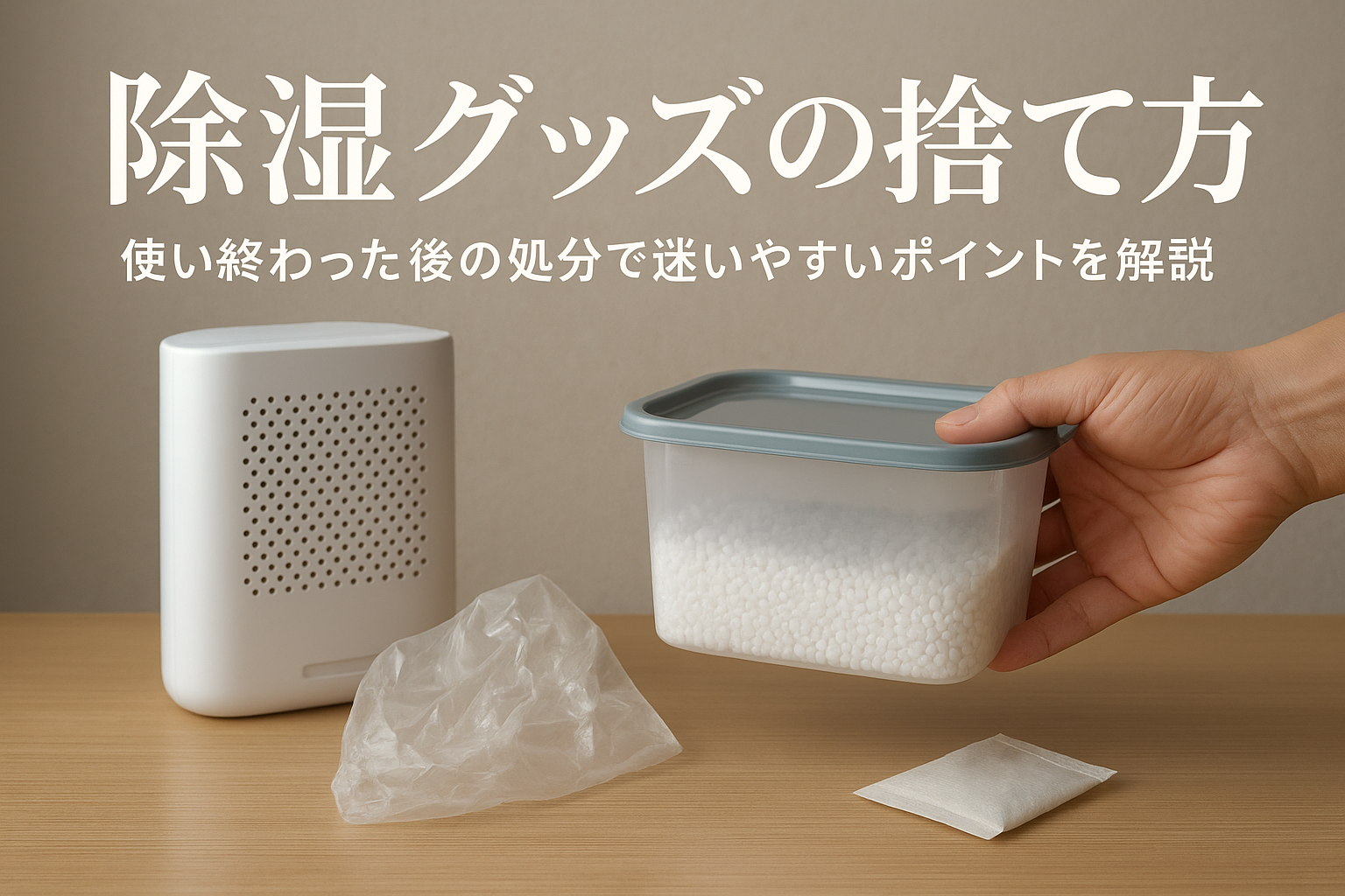 除湿グッズの捨て方｜使い終わった後の処分で迷いやすいポイントを解説
