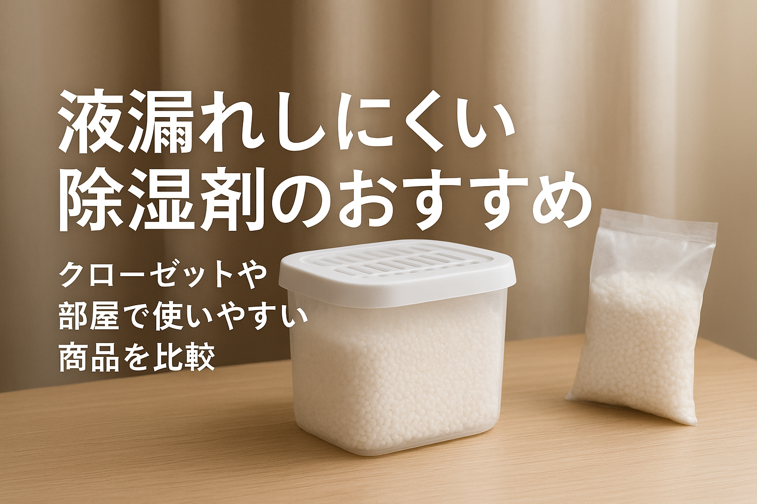液漏れしにくい除湿剤のおすすめ｜クローゼットや部屋で使いやすい商品を比較