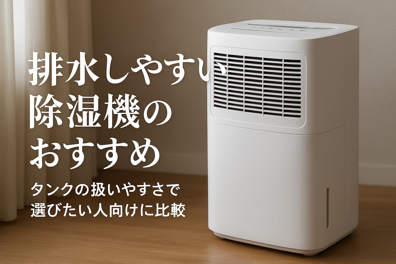 排水しやすい除湿機のおすすめ｜タンクの扱いやすさで選びたい人向けに比較
