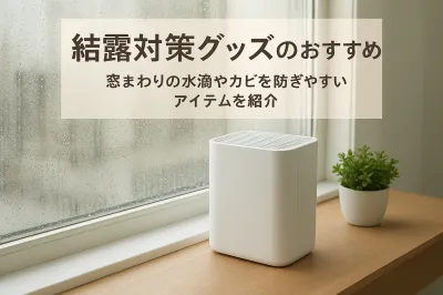 結露対策グッズのおすすめ｜窓まわりの水滴やカビを防ぎやすいアイテムを紹介
