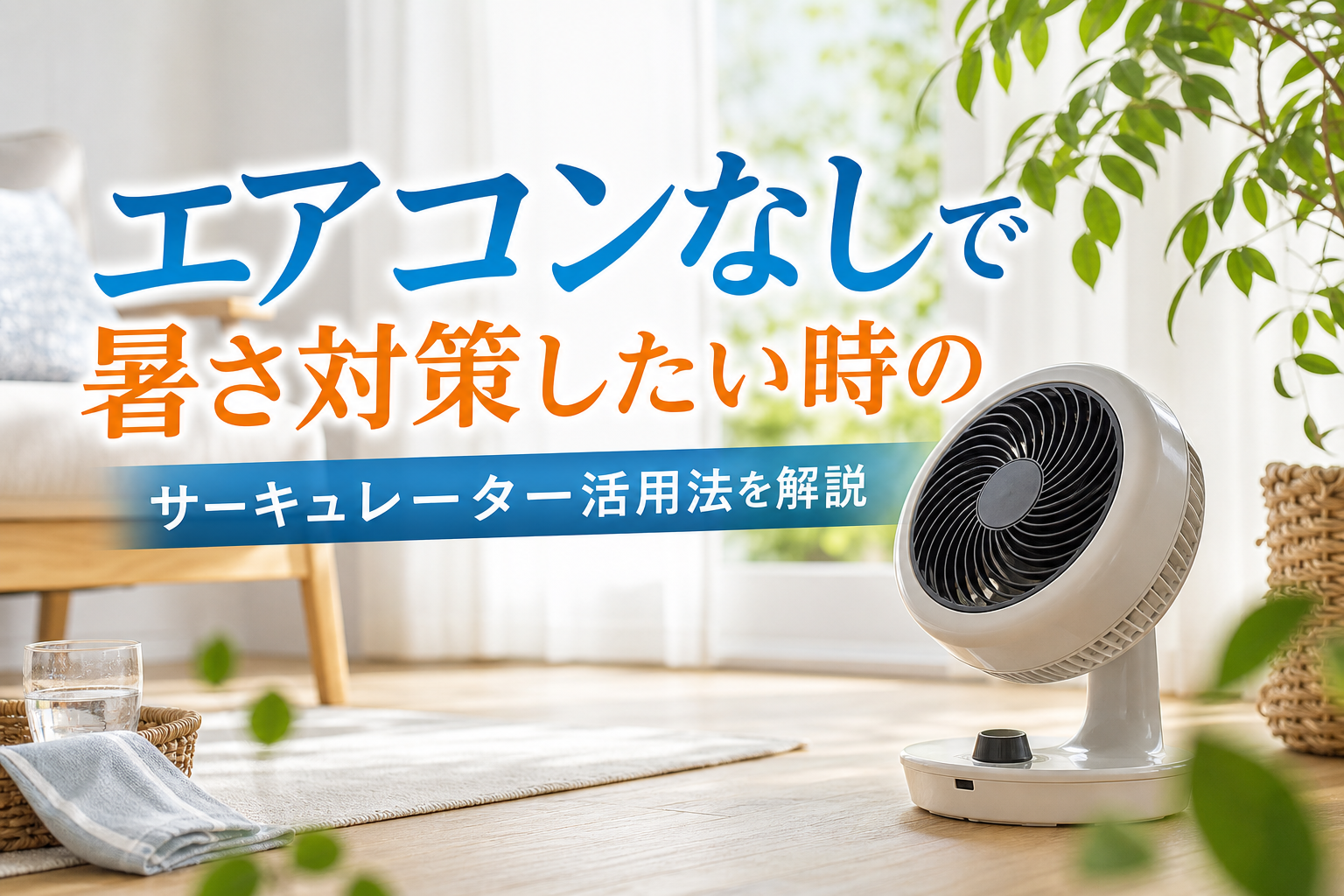 エアコンなしで暑さ対策したい時のサーキュレーター活用法を解説