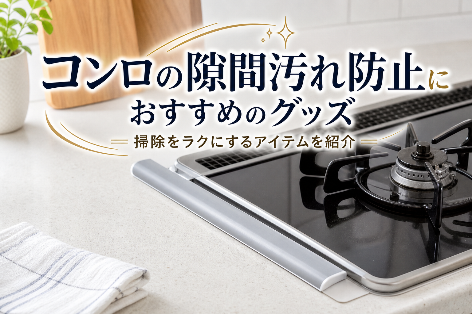 コンロの隙間汚れ防止におすすめのグッズ｜掃除をラクにするアイテムを紹介
