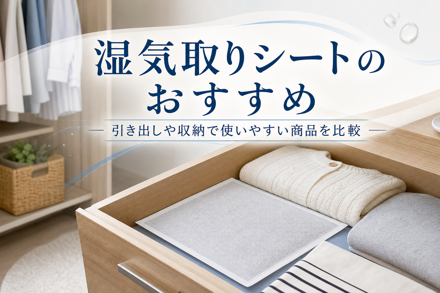 湿気取りシートのおすすめ｜引き出しや収納で使いやすい商品を比較