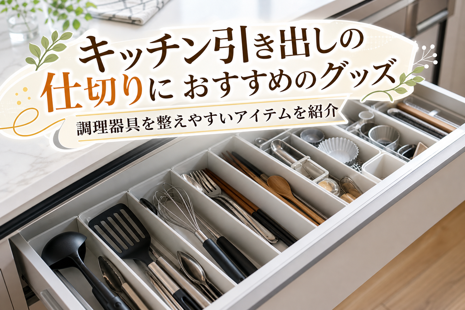 キッチン引き出しの仕切りにおすすめのグッズ｜調理器具を整えやすいアイテムを紹介