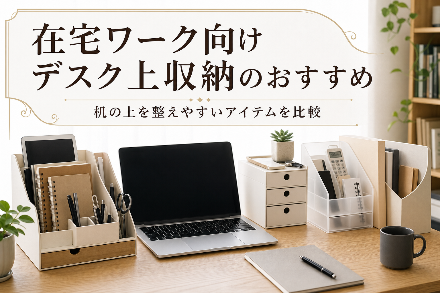 在宅ワーク向けデスク上収納のおすすめ｜机の上を整えやすいアイテムを比較