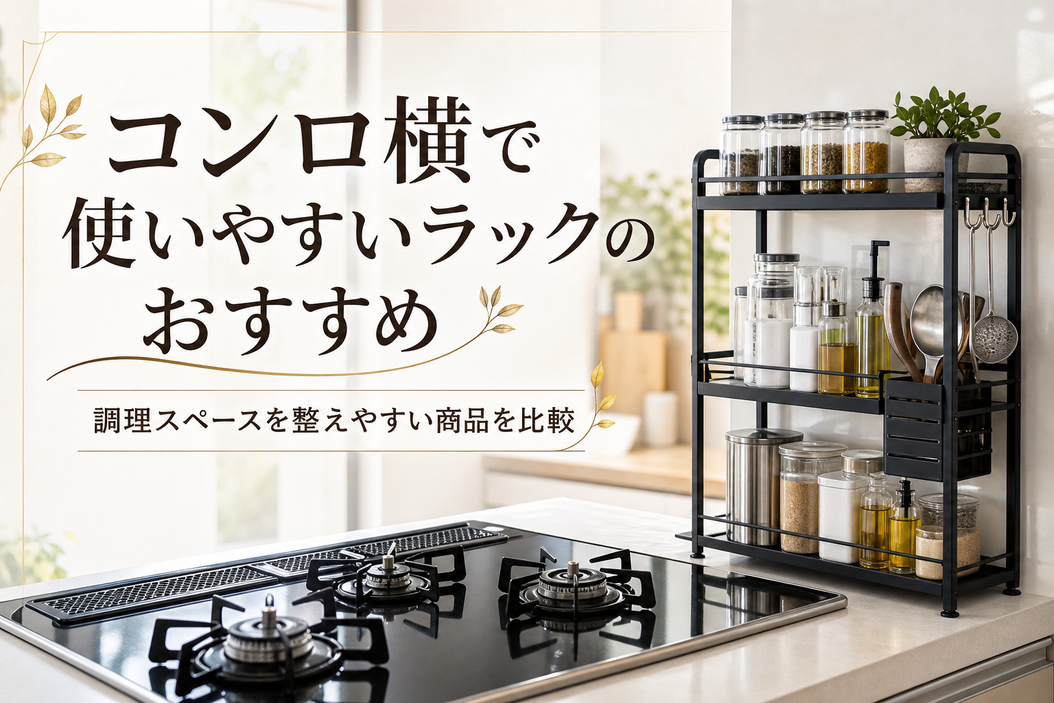 コンロ横で使いやすいラックのおすすめ｜調理スペースを整えやすい商品を比較