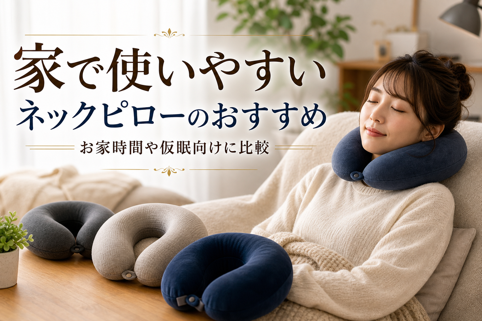家で使いやすいネックピローのおすすめ|お家時間や仮眠向けに比較