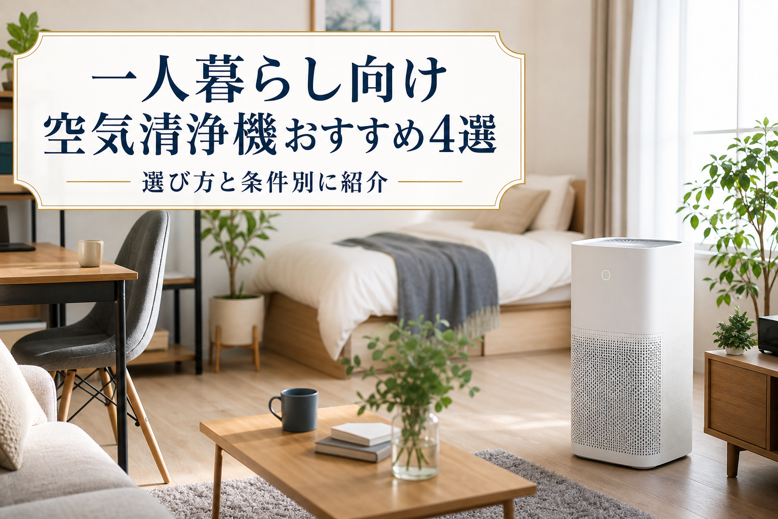 一人暮らし向け空気清浄機おすすめ4選｜選び方と条件別に紹介