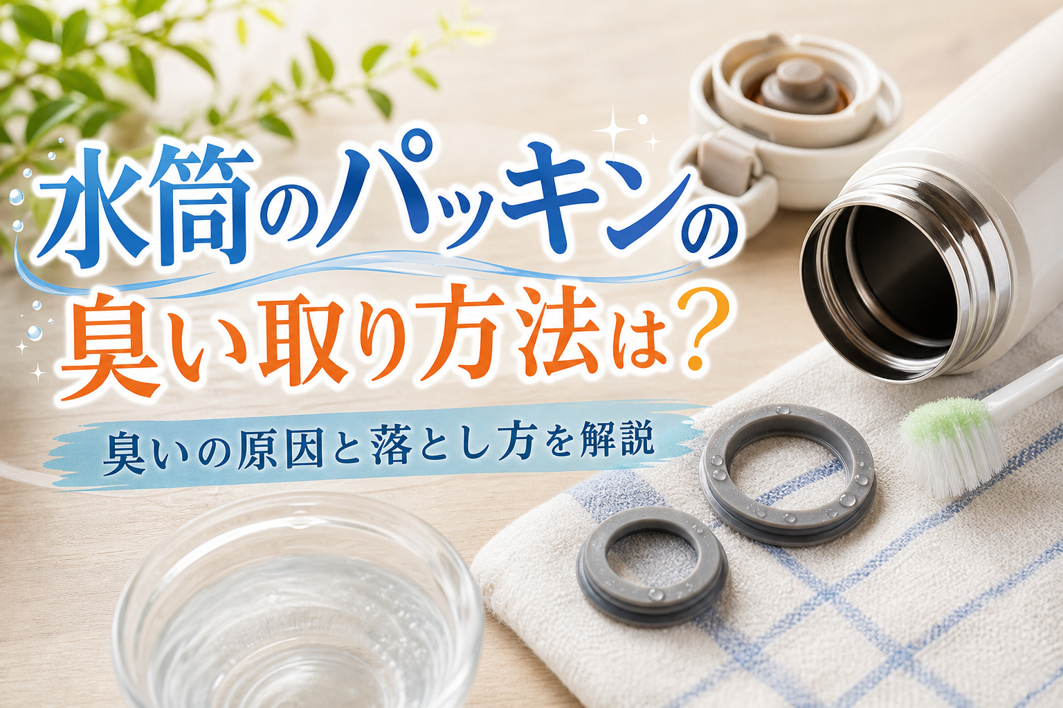水筒のパッキンの臭い取り方法は？臭いの原因と落とし方を解説