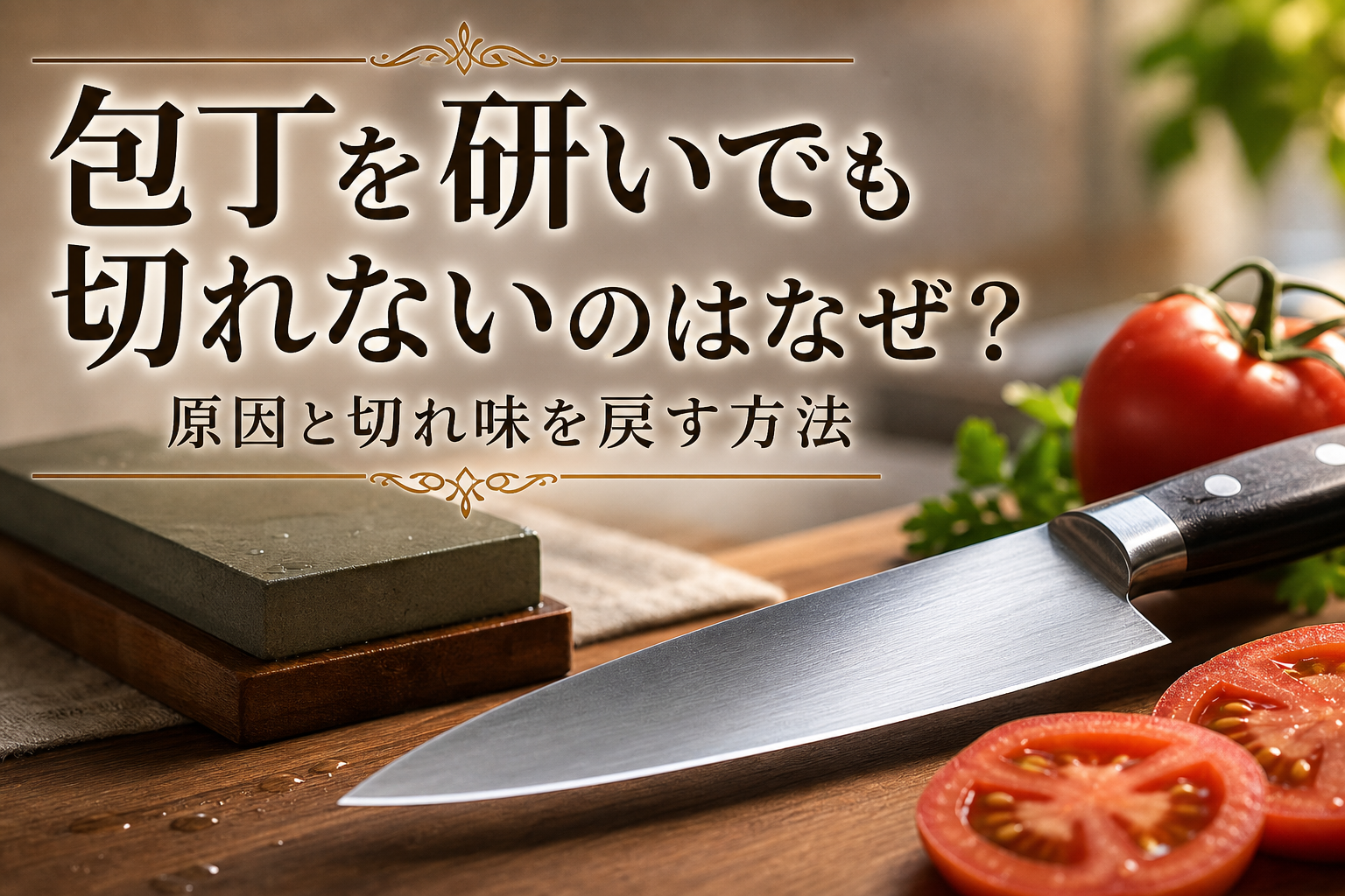 包丁を研いでも切れないのはなぜ？原因と切れ味を戻す方法