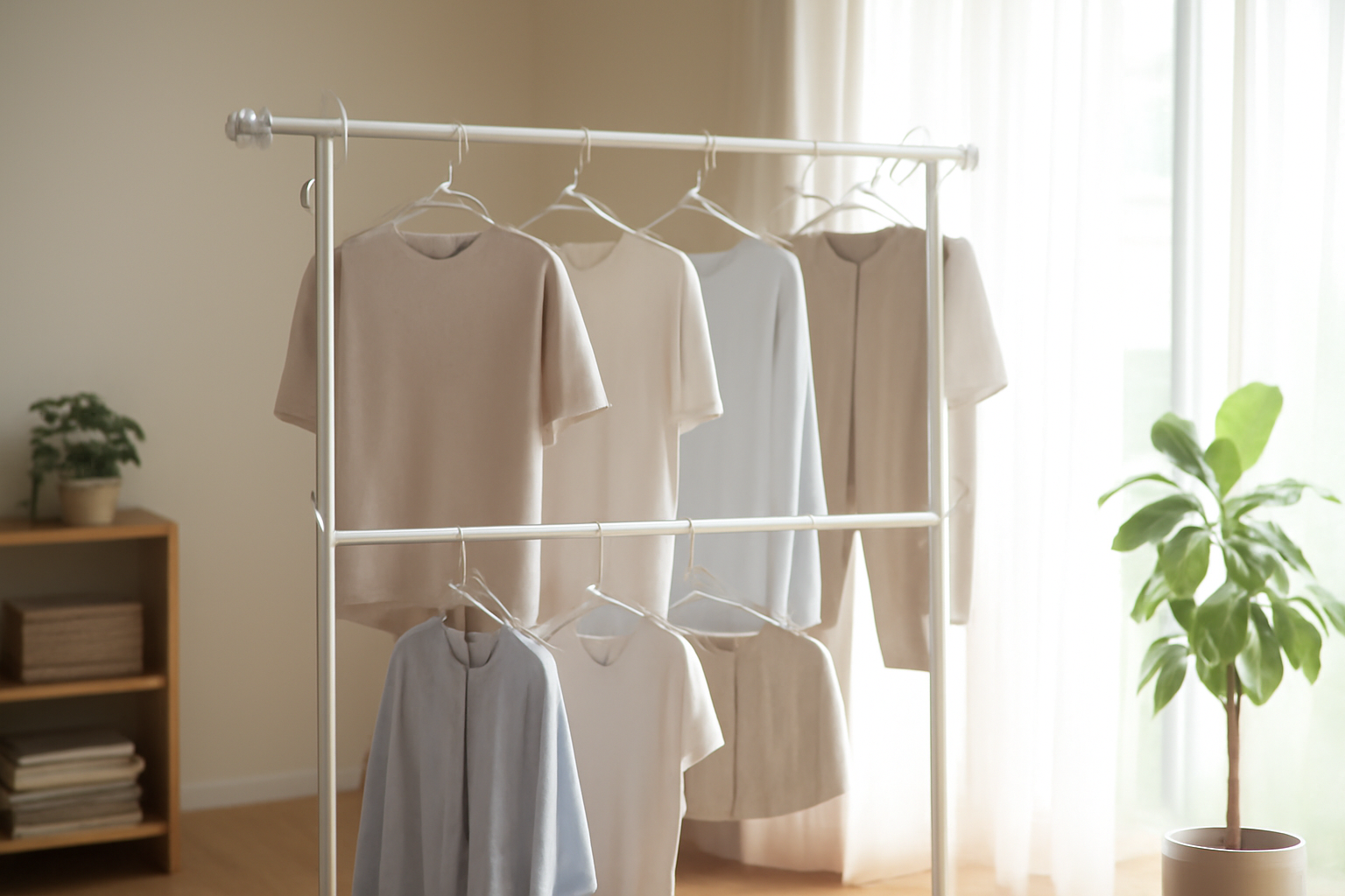 洗濯物が30分早く乾く？驚きの部屋干しテクニック