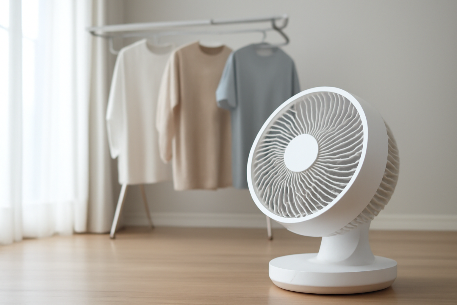 部屋干しを快適にするならDCモーター搭載の首振りモデルが一番！