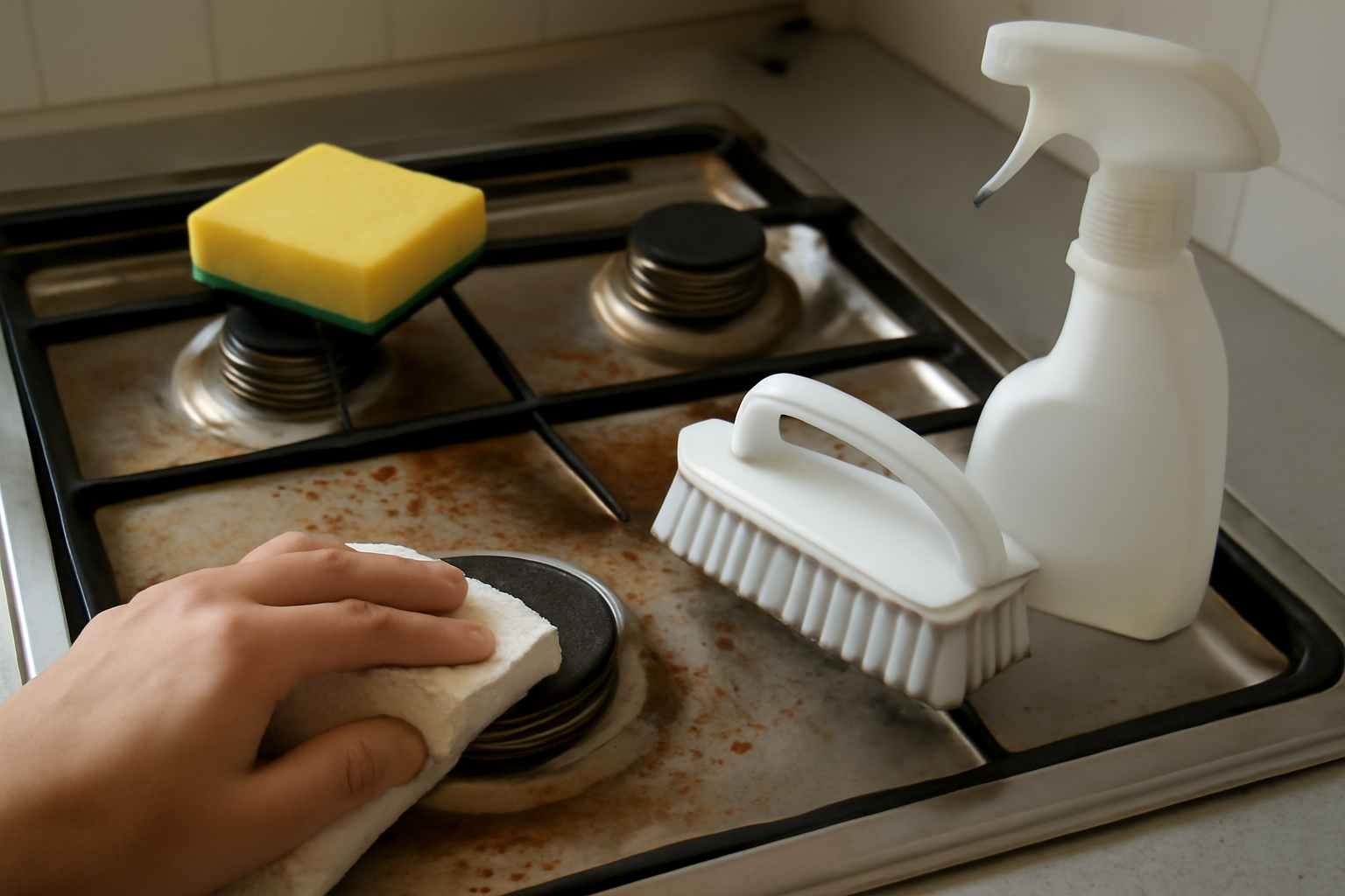 汚れに合わせて選ぶのがコンロ掃除成功の鍵！