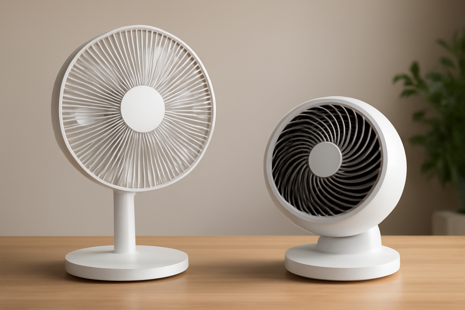 風を直接浴びるか、空気を混ぜるか！本来の目的の違いとは？