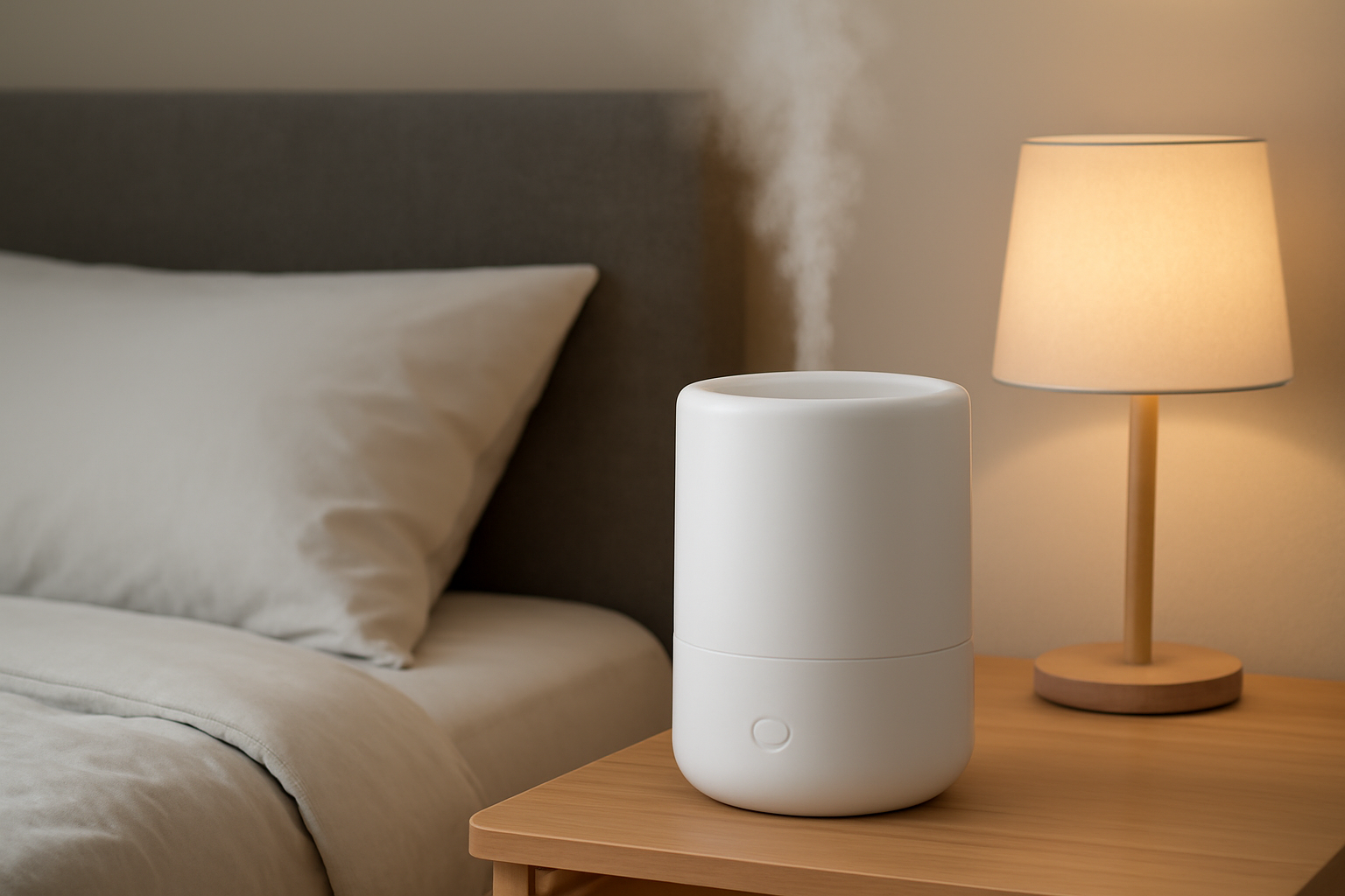 快適な眠りを守る！寝室には「静かさ」と「お手入れの楽さ」が揃った加湿器が正解です