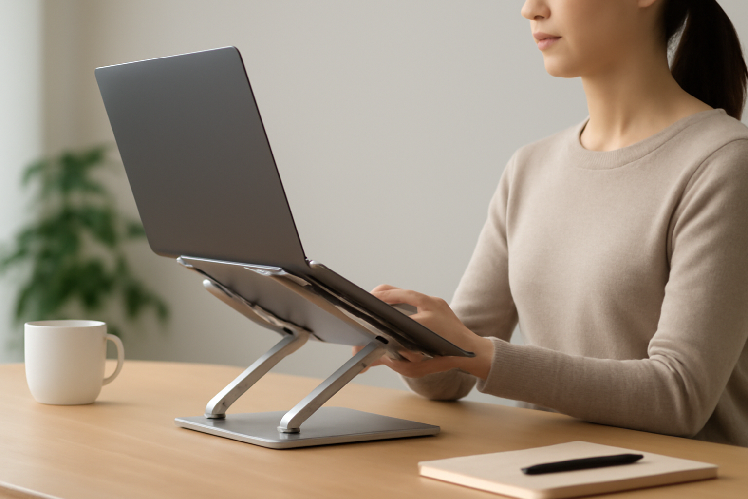 在宅ワークを劇的に変える！PCスタンドで姿勢を整えよう
