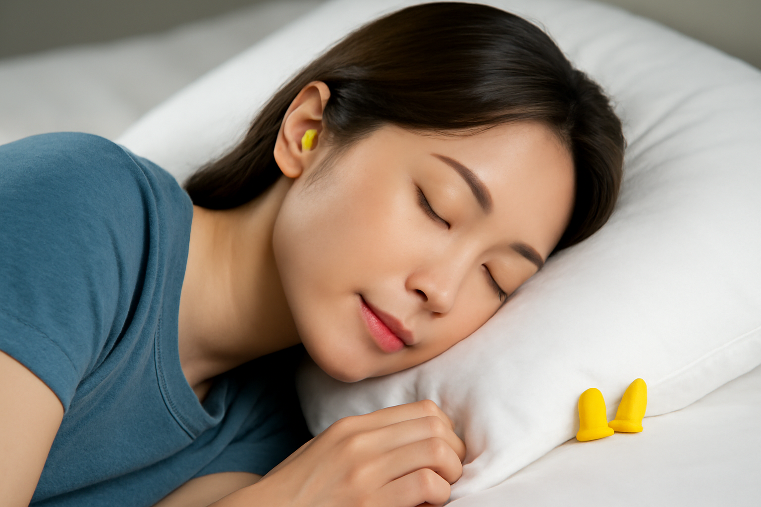 横向き寝でも痛くない素材としっかりした遮音性が快眠のカギ！