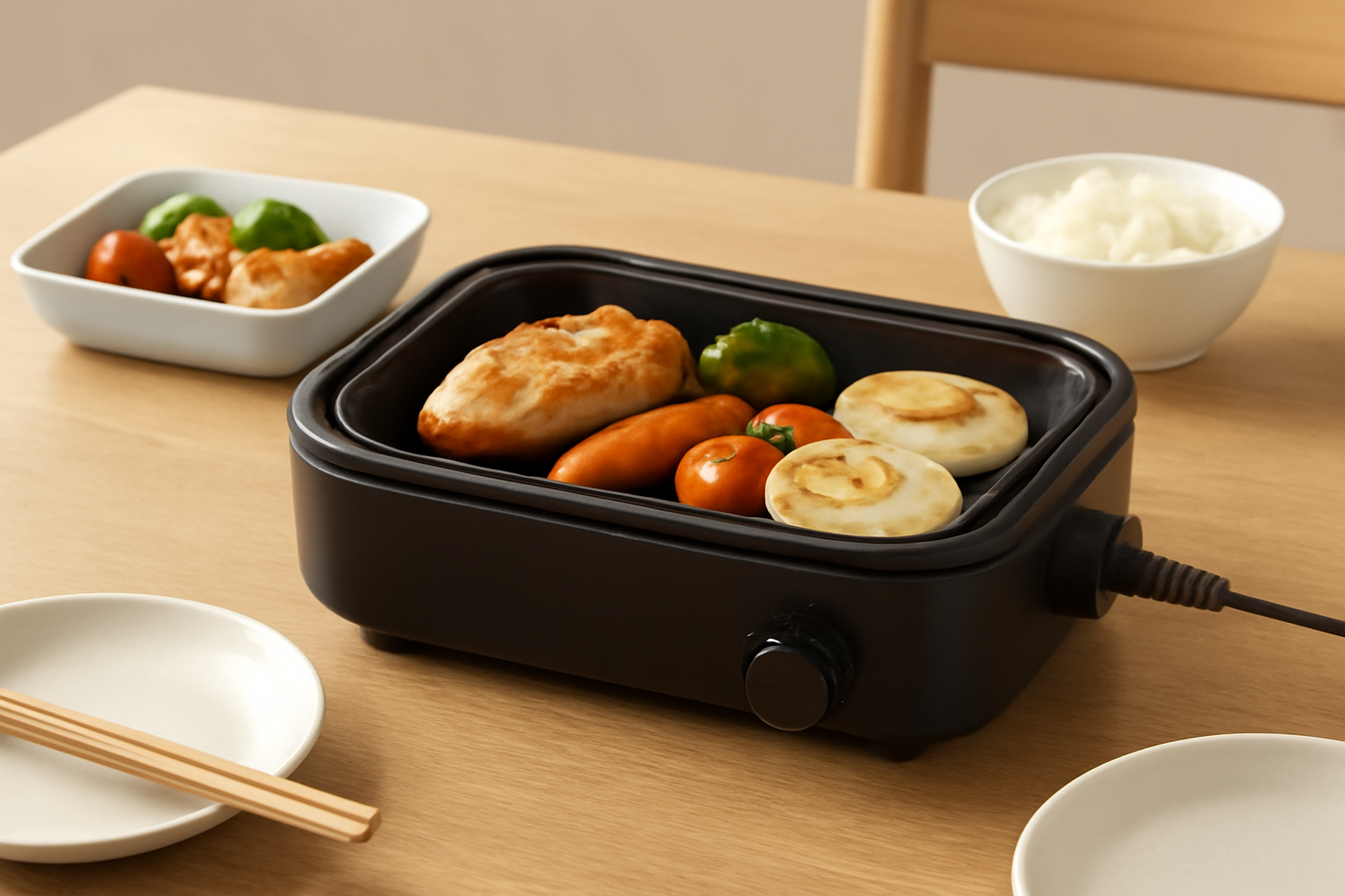一人用ホットプレートは「手軽さ」と「多機能」が魅力!