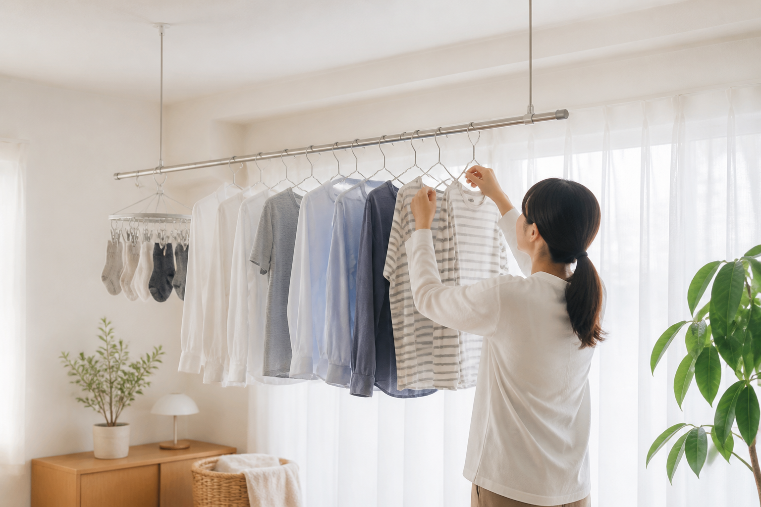 なぜカーテンレールに直接干してはいけないの？知っておきたい3つの理由